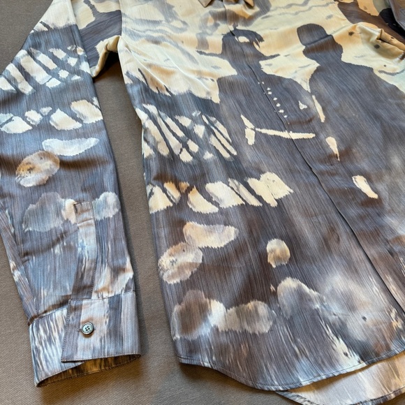 SOLD - DIOR x PETER DOIG Technical Silk Canvas Shirt RARE - Picture 6 of 9